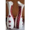 Image 3 : Ukrainian Design Cookie Jar 9 T, Pair of Vases 11 T, Steins Salt/ Pepper Shaker Eggs and More!