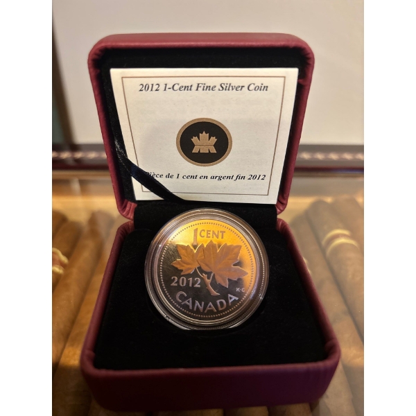 2012 1c Farewell to the Penny 1/2 oz Pure Silver Coin 