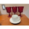Image 9 : Tableware Set: Goblets, Fine Mugs, Cups, Saucers, and Egg Holders