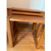 Image 2 : Wooden Nesting Table, 3 Pcs, Largest  24.5W, 19.5T