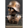 Image 2 : Bronze Nazi Soldier Bust 8.5"Tall - Heavy 