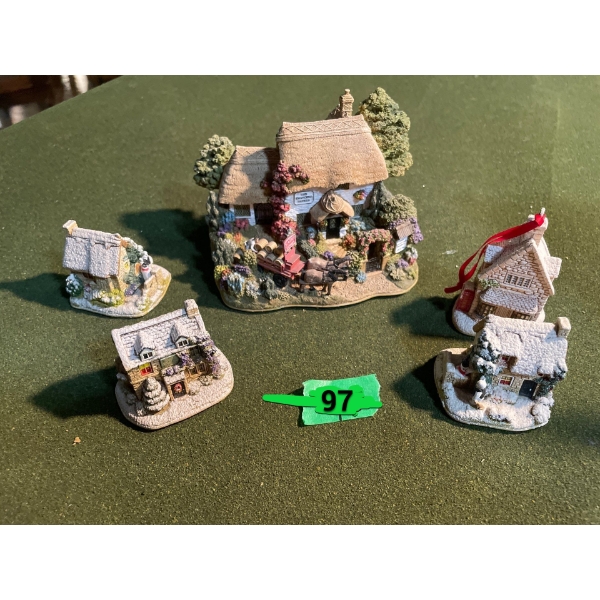 Lilliput Lane Collection: Ice to Meet You (2), Merry Christmas, Roll Out the Barrel, Ivy House