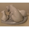 Image 3 : Lladro Porcelain Polar Bear Pack - Family Of Polar Bears Fishing 7x5