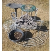 Image 1 : Outdoor Plastic Birdbath 19" Diameter, 28 T, Plastic Fleur-de-Lys 19 X 12, Plant Stand and More!