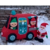 Image 1 : 7 Ft Inflatable Poutine Truck w/ Santa 