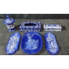 Image 1 : 1970's Arnel's Pottery WedgeWood Blue Ceramic Set, Roman/ Greek Theme