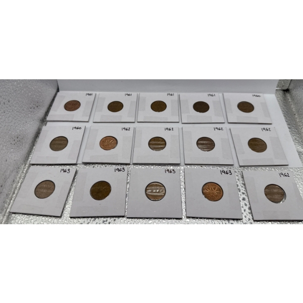 1961-63 Canadian Pennies