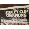 Image 2 : Oilers 1984 Stanley Cup Champions Poster 18 X 25- Condition Issues/ Slight Folds, Tape on Back 