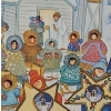 Image 3 : "Village Traditions",Artist: Barbara Lavallee, 365/750, Offset Lithograph Framed Under Glass 19 X 19