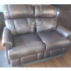 Image 1 : Dark Brown 2 Sear Dual Reclining Leather Sofa 50 W, 30 D, 41 T