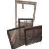 Image 4 : Old Painted Wooden Window Frames with Glass Panes