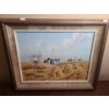 Image 1 : Painting "The Last Round"- Artist D. Dojack, 20 X 16 Paint on Canvas Board Framed