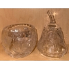 Image 2 : Bohemian Cut Crystal Pear & Matching Creamer 