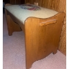 Image 2 : Handmade Needle Point Embroidered Sewing Stool 24"x 19"x 21"tall