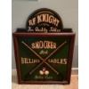 Image 1 : R F Knight Snooker And Billiard Tables Sign 25 x 32