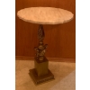 Image 1 : Marble & Solid Brass Side Table 18x28