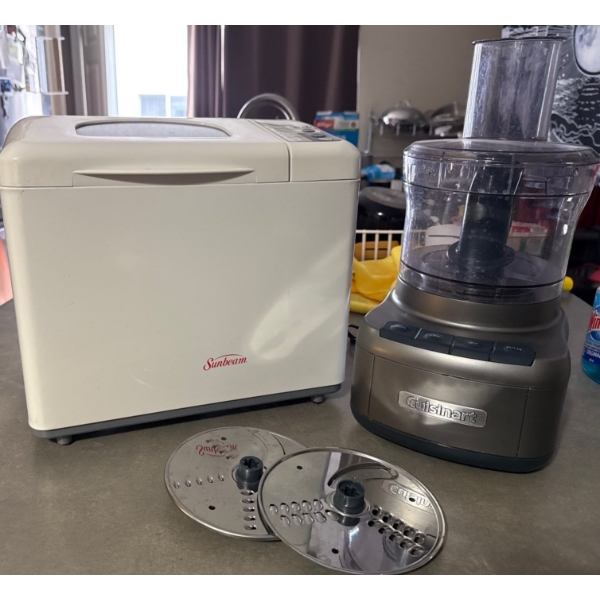 Culinary Gadgets - Cuisinart Food Processor w/ Sunbeam Bread Maker  