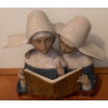 Image 1 : Lladro Large Stoneware Figure Sisters 19x17