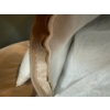 Image 3 : Exquisite Leather Swivel Chair w/ Matching Pillows - 43W, 33T 