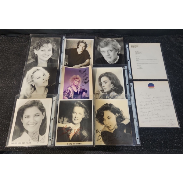 Assortment of Vintage Autographed Headshots from Various Actors