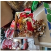 Image 7 : Bins and Box of Vintage Holiday Decor Including: Ornaments, Table Decor, Claus Figurines and More!
