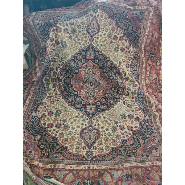 Beautiful Area Rug with Brown Background 125 L, 102 W
