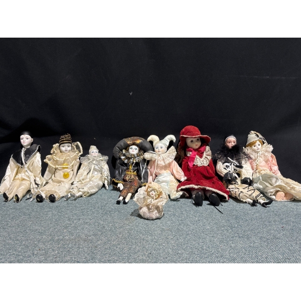 Harlequin Porcelain Dolls
