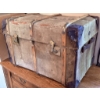 Image 3 : William Whiteley Ltd Steamer Trunk with Canvas and Wood Straps
