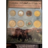 Image 4 : USA 5 Cent Collection with 3 America's Heroes Graded Trading Cards 10 GEM-MT 
Complete Set 2005 8 Co