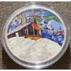Image 2 : 2016 $20 Ski Chalet Fine Silver Coin 31.83 Grams