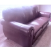 Image 6 : Natuzzi Three-Seater Leather Sofa with Rolled Arms