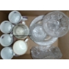 Image 1 : Box Of Kitchen Dishes  Mugs & Crystal Dishes