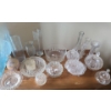 Image 1 : Assortment of Glassware Including Candy Dishes, Largest 8 " Diameter and Vases