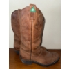 Image 1 : Genuine Leather Square/Steel Toed Men's Western Work Boots Size 9.5