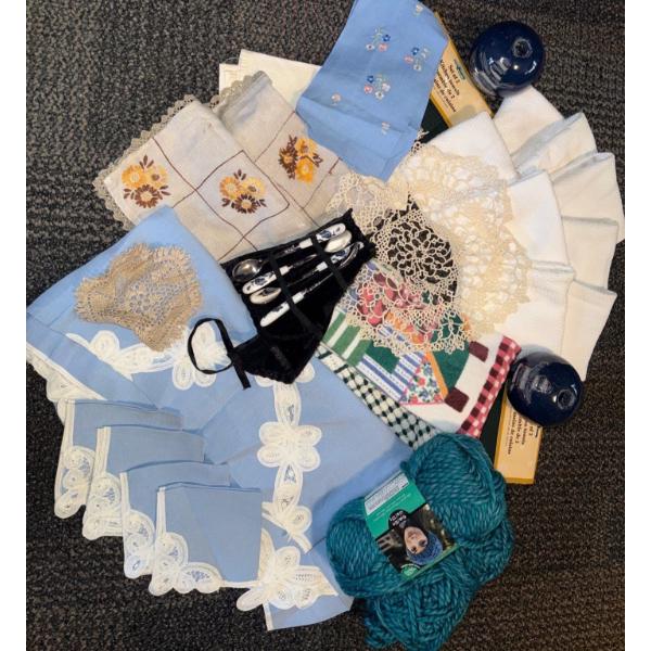 Assortment Of Vintage Linens - Finished Projects & More - Gorgeous!