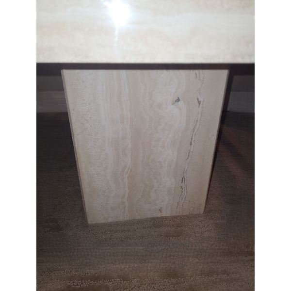 Marble Side Table 20.5 W, 20.5 D, 14 T 