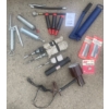 Image 1 : Collection Of Garage Grease Guns w/accessories & Clip-on Work Lamp