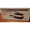 New 4 Quart Oblong Slow Cooker w/ Non Stick Mini Griddle 