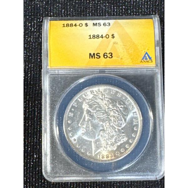 MS 63 1884 Silver Morgan Dollar