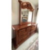 Image 2 : Quality Made Solid Oak Dressing Table w/ Detachable Mirror 68x17x70