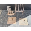 Image 2 : Solid Metal Garden Decor, 4 Pcs - Tallest 53T 