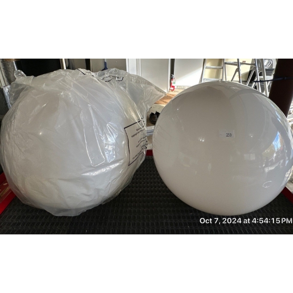 Round Bubble Lamp Post Shades