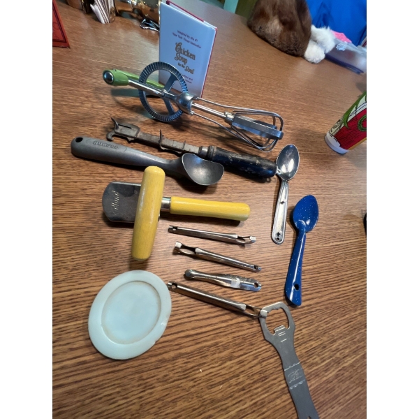 collection of antique bottle openers vintage Coca-Cola, retro hand, mixer in great condition and chi
