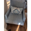 Image 1 : Pair of Light Blue Accent Chairs, Pillows Included 29Wx33Dx36H seat 20H