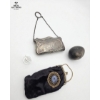 Image 1 : Collection Of Antique Silver Toned A Victorian Chatelaine Which Typically Included A purse And More!