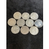 Image 1 : Canadian Silver 50cent X10 

Various Dates all tested 116.21g