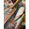 Image 2 : Comprehensive Knitting, Sewing, and Crafting Lot With Tools, Yarn, and Guidebook