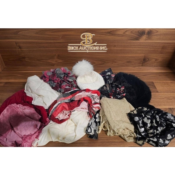 Scarves and Knitwear Accessories in Various Textures and Colors