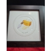 Image 3 : 3 Framed Food Drawings ( Mushrooms, Cheese, Olive Oil)