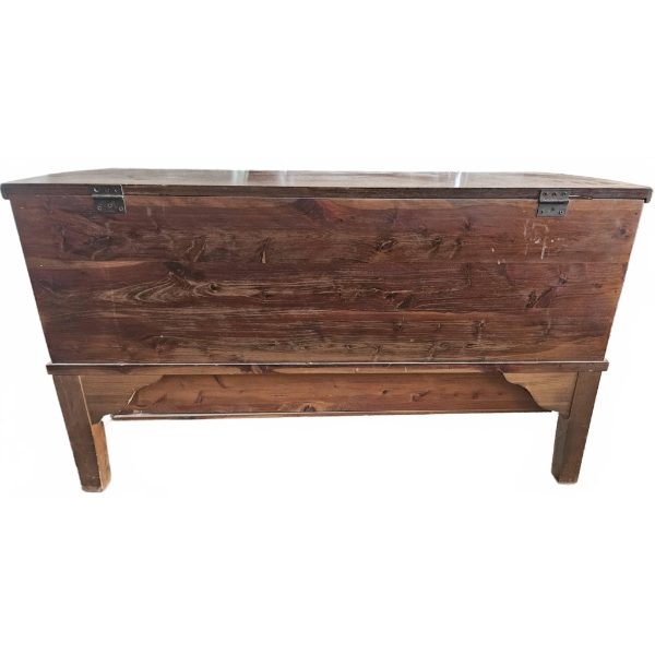 Wooden Storage Chest with Drawer, 40 x 18 x 32 Inches